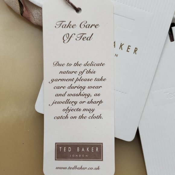 Ted Baker Harmony Fine Pleat Floral Maxi Dress Size 4 - Picture 15 of 16